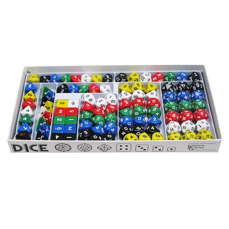 Koplow Games Sampler Set of Opaque Polyhedra Dice, 100-Piece Set, 100PK 3203